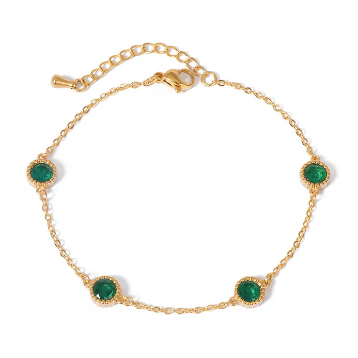 Fashion Round Zircon Jewelry Set