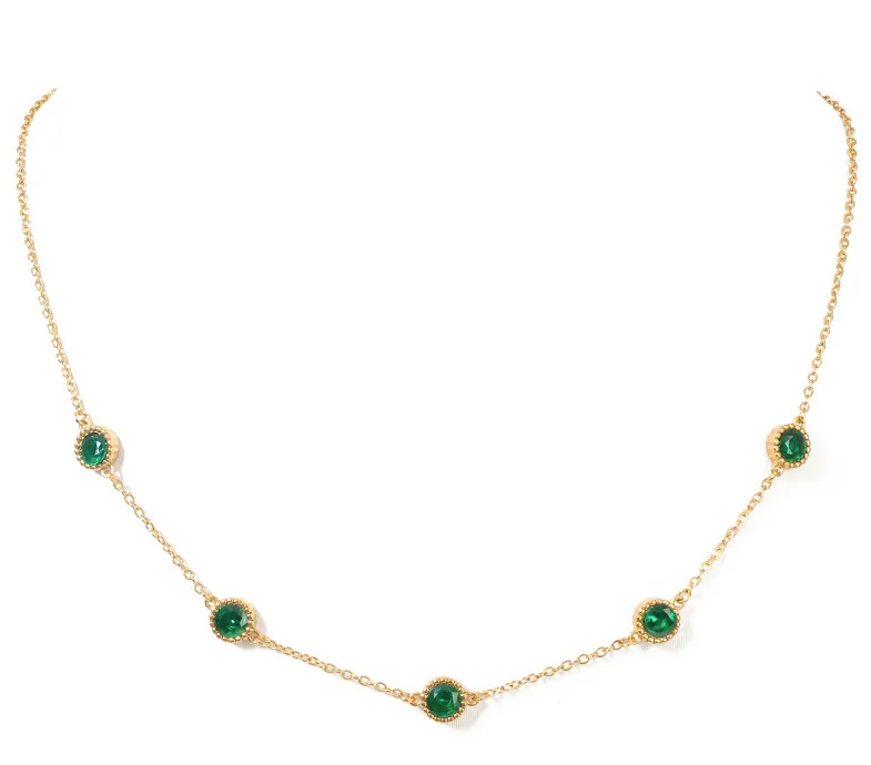 Fashion Round Zircon Jewelry Set