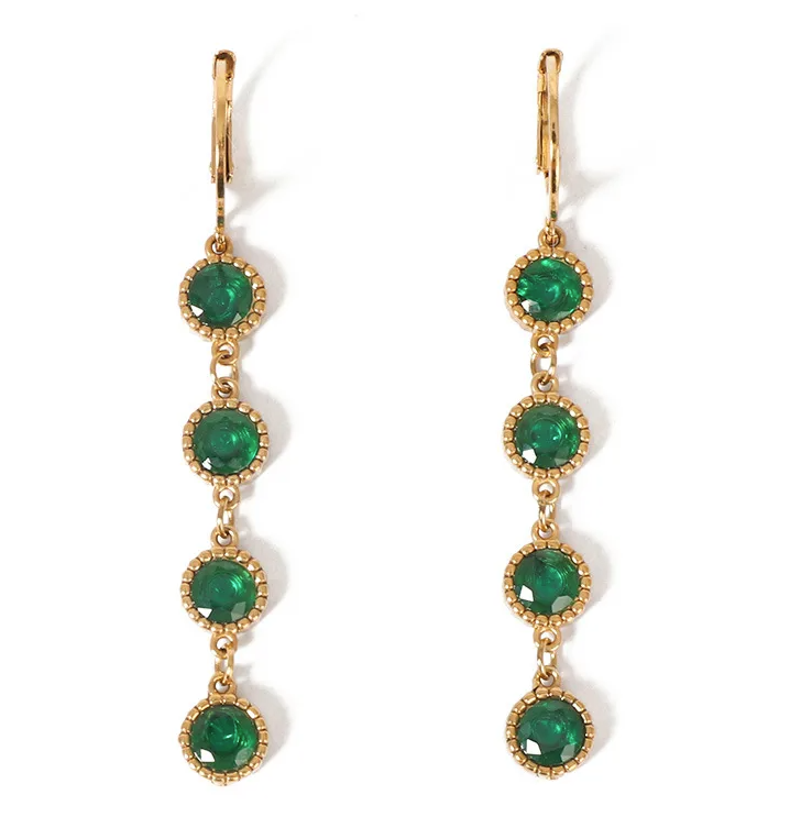 Fashion Round Zircon Jewelry Set