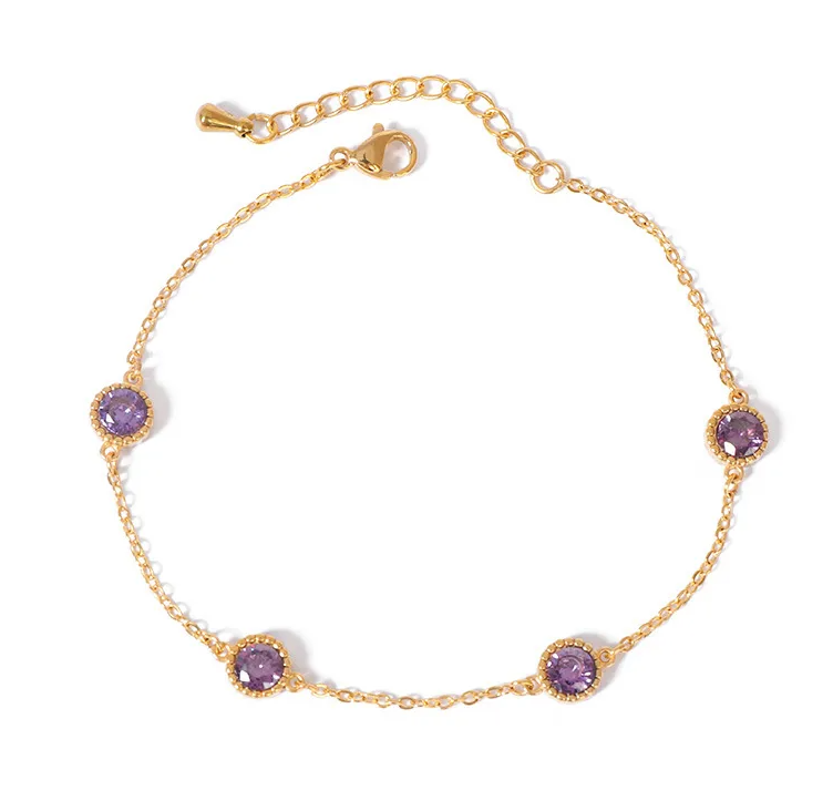 Fashion Round Zircon Jewelry Set